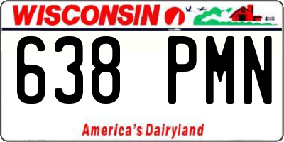 WI license plate 638PMN