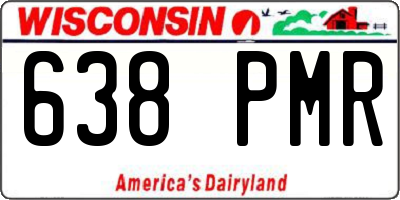 WI license plate 638PMR