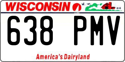 WI license plate 638PMV
