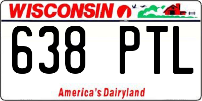 WI license plate 638PTL