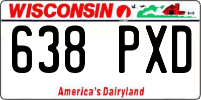 WI license plate 638PXD