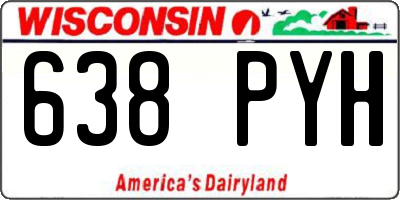 WI license plate 638PYH