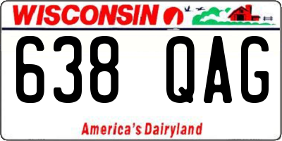 WI license plate 638QAG