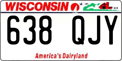 WI license plate 638QJY
