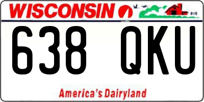 WI license plate 638QKU