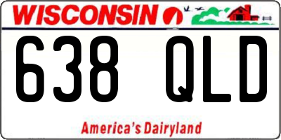WI license plate 638QLD
