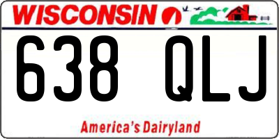 WI license plate 638QLJ