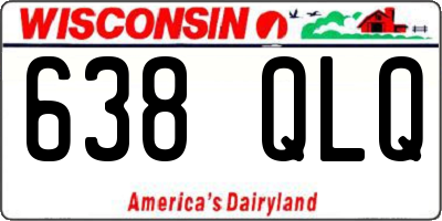WI license plate 638QLQ