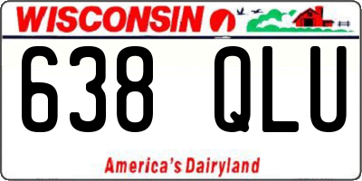 WI license plate 638QLU