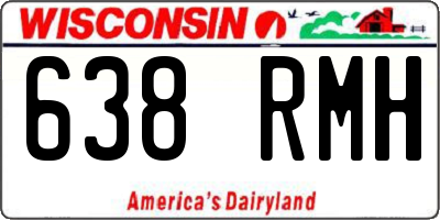 WI license plate 638RMH