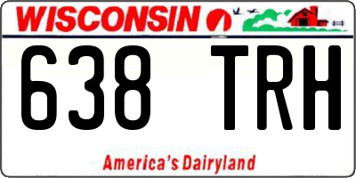 WI license plate 638TRH