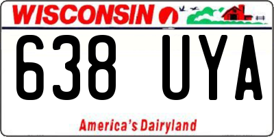 WI license plate 638UYA