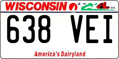 WI license plate 638VEI