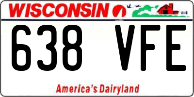 WI license plate 638VFE