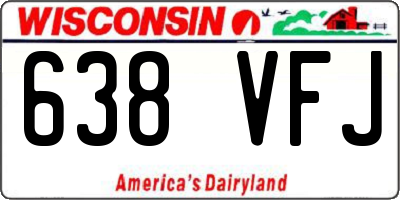 WI license plate 638VFJ
