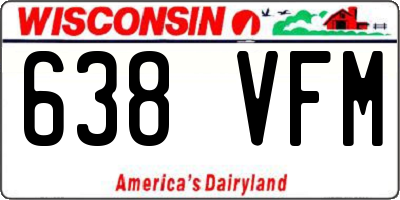 WI license plate 638VFM