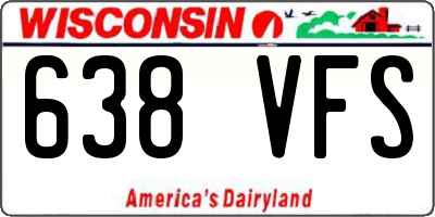 WI license plate 638VFS