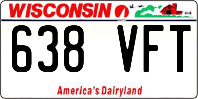 WI license plate 638VFT