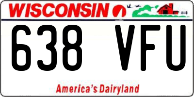 WI license plate 638VFU