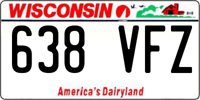 WI license plate 638VFZ