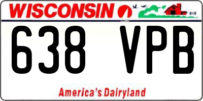 WI license plate 638VPB