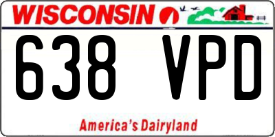 WI license plate 638VPD