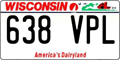 WI license plate 638VPL