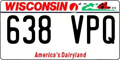 WI license plate 638VPQ