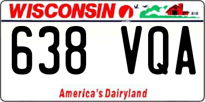 WI license plate 638VQA