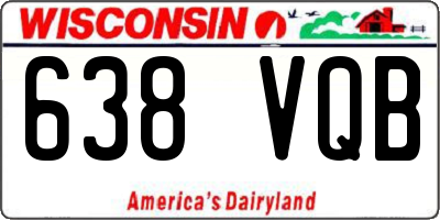 WI license plate 638VQB