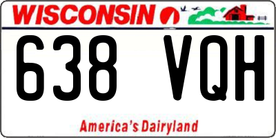 WI license plate 638VQH