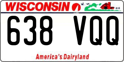 WI license plate 638VQQ