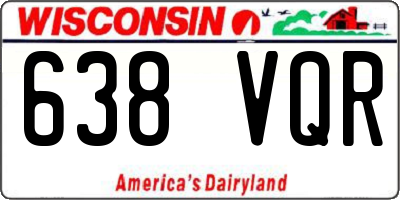 WI license plate 638VQR
