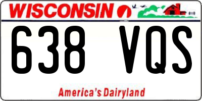 WI license plate 638VQS