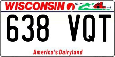 WI license plate 638VQT