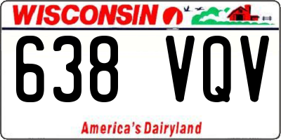 WI license plate 638VQV