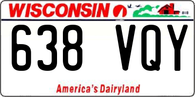WI license plate 638VQY