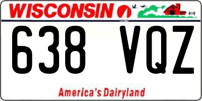 WI license plate 638VQZ