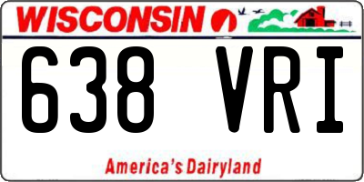WI license plate 638VRI
