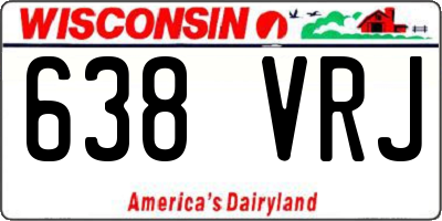 WI license plate 638VRJ