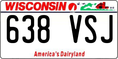 WI license plate 638VSJ
