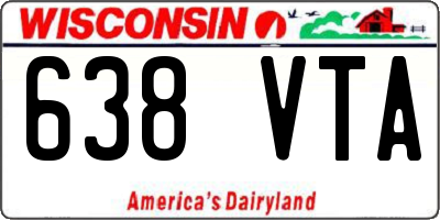 WI license plate 638VTA