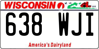 WI license plate 638WJI