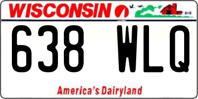 WI license plate 638WLQ