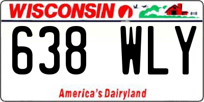 WI license plate 638WLY