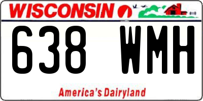 WI license plate 638WMH