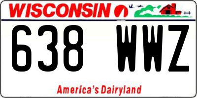 WI license plate 638WWZ