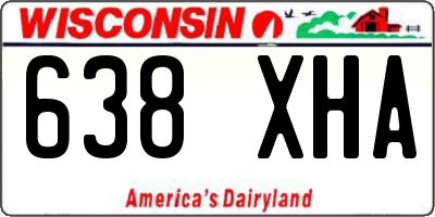 WI license plate 638XHA