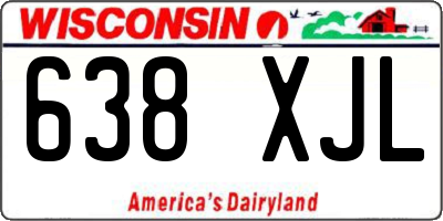 WI license plate 638XJL