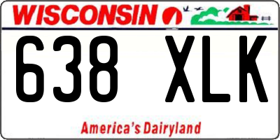 WI license plate 638XLK